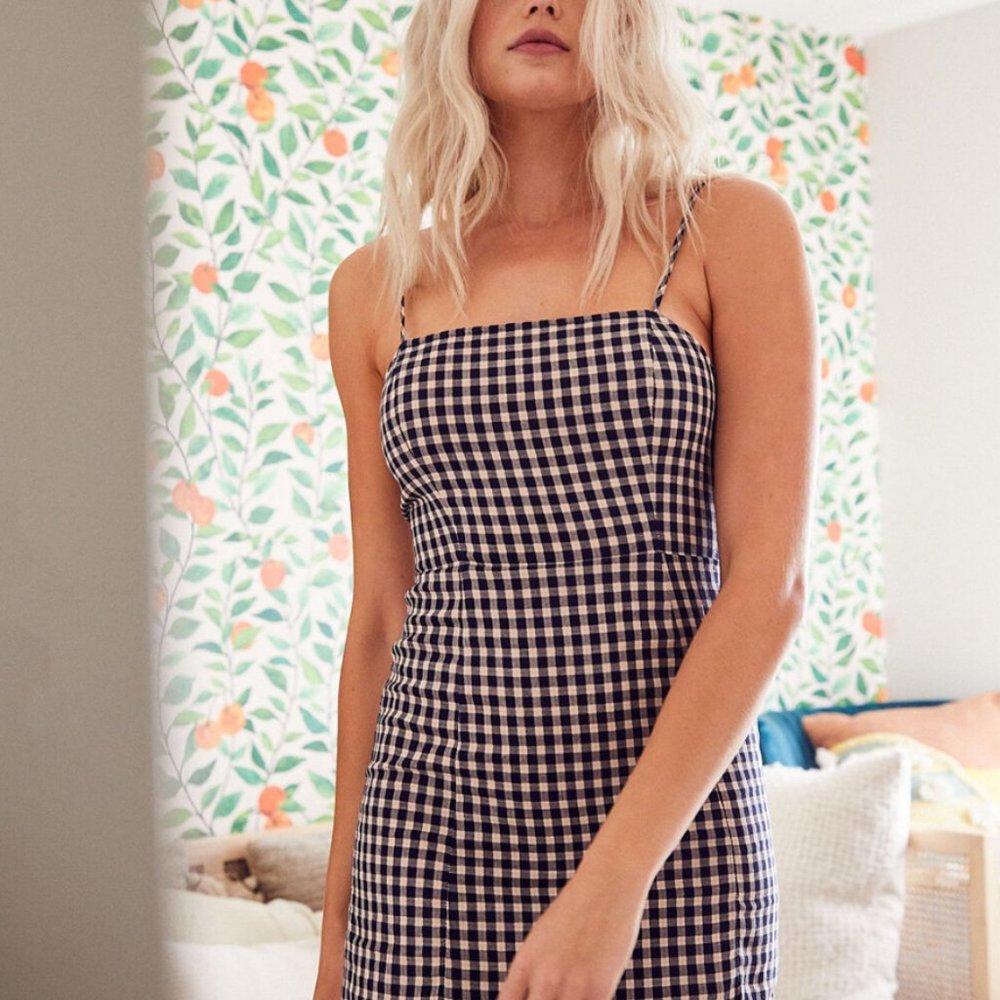 Black and White Gingham Dress